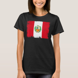 Vintage-Peru-Flagge Peruanischer Unabhängigkeitsta T-Shirt