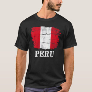 Vintage peruanische Flagge T-Shirt