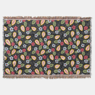 Vintage Petals mehrfarbig Decke