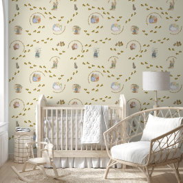 Vintage Peter Rabbit Kinderzimmer Tapete
