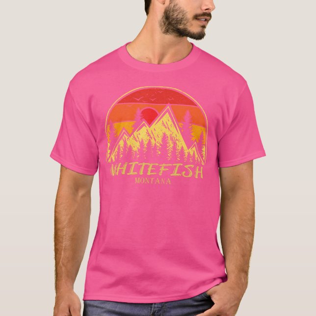 Vintage Pfarrkirche Montana Wandern T-Shirt (Vorderseite)