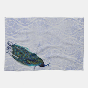 Vintage Pfau Geschirrtuch
