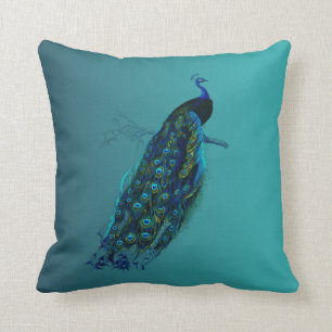 Vintage Pfau Kissen