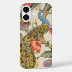 Vintage Pfau Vogel iPhone 16 Hülle