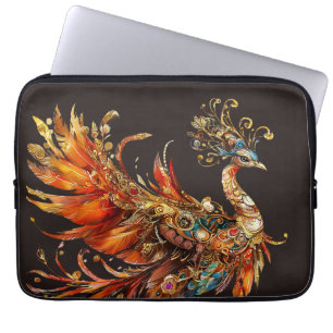 vintage Pfau Zirkus Karneval Unterhaltung Laptopschutzhülle