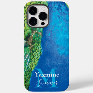 Vintage Pfauenblau-Grünstiche Case-Mate iPhone 14 Pro Max Hülle
