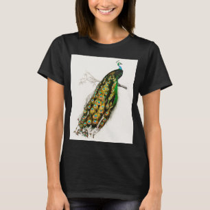 Vintage Pfauendarstellung T-Shirt