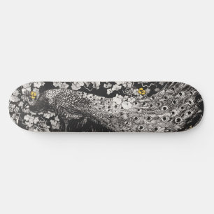 Vintage PfauenIllustration von Theo van Hoytema Skateboard
