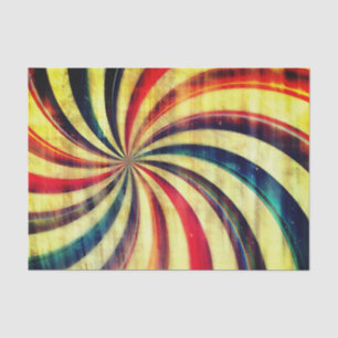 Vintage Pfefferminzbonbons gestreift, blau wirbeli Seidenpapier