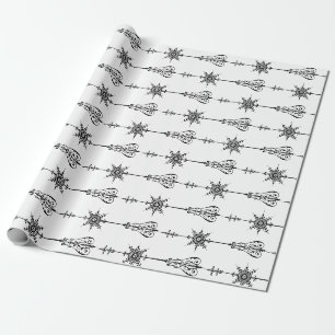 Vintage-Pfeillinienkunst Geschenkpapier