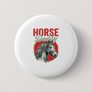Vintage-Pferd-Daddy-Gravur Button