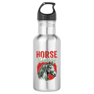 Vintage-Pferd-Daddy-Gravur Edelstahlflasche