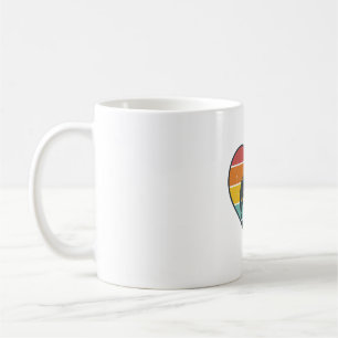 Vintage-Pferd-Herz-Sonnenuntergang-Vektordesign_1 Kaffeetasse