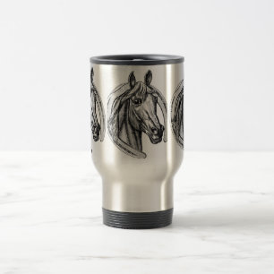 Vintage Pferd & Hufeisen SS Reisebecher