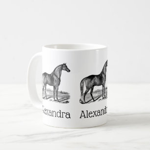 Vintage Pferd Stehend Tasse