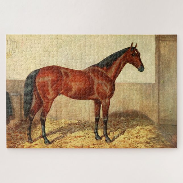Vintage Pferdeabbildung (1905) Puzzle (Horizontal)