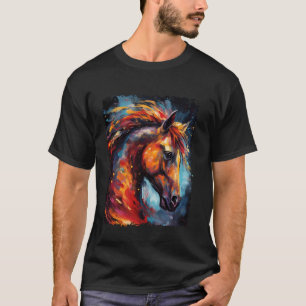 Vintage-Pferdereitliebhaber Pferdeliebhaber Hausti T-Shirt