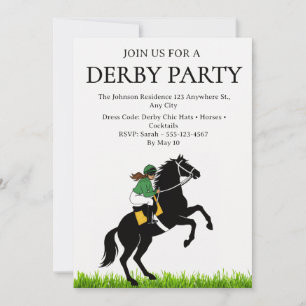 Vintage-Pferderennen-Derby-Party-Einladung 2026 Einladung