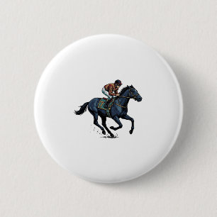 Vintage-Pferderennen-Jockey-Vektordesign_1 Button