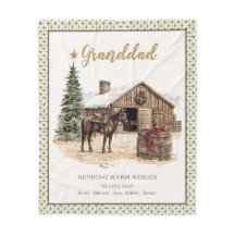 Vintage-Pferdestall-Weihnachten-Opa-gemütliche Dec