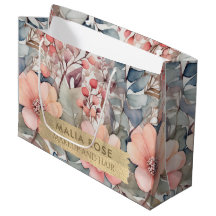 Vintage-Pfirsich-Wildblumen-Wasserfarben-Makeup-Ar