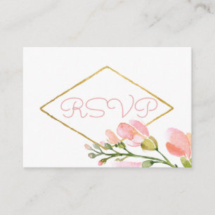 Vintage Pfirsichblütenrosa Blumenzange RSVP Begleitkarte