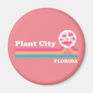 Vintage Pflanze Florida Magnet