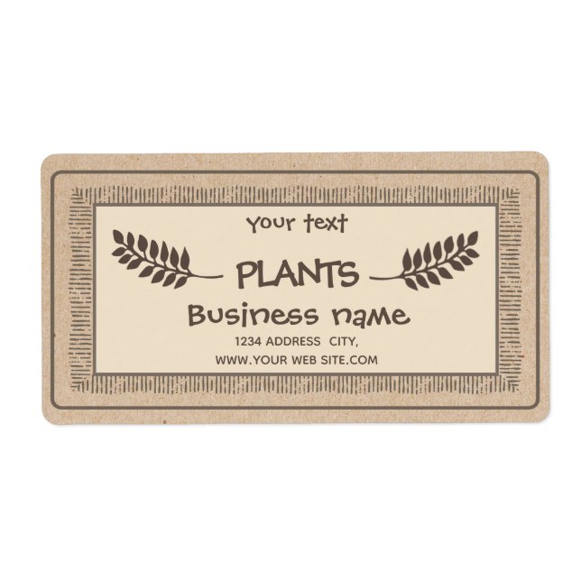Vintage Pflanze für rustikale Kraft (Vorne)