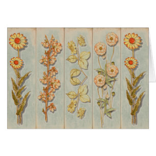 Vintage Pflanze Illustrationen Rustikal