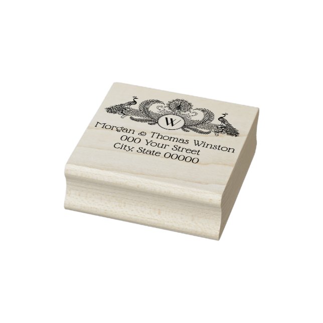 Vintage Pflaster mit Monogramm Gummistempel (Stempel)