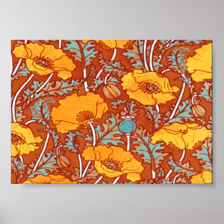 Vintage Pflaumen ~ Poster