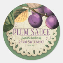 Vintage Pflaumenkonfitüre bewahrt Zuhause-Konserve