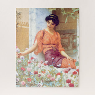 Vintage Phantastische Italienische Girl mit sommer Puzzle