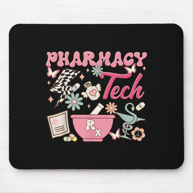 Vintage Pharmacy Tech Technician Pharmacist Studen Mousepad (Vorne)