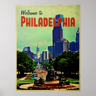 Vintage Philadelphia-Reise Poster