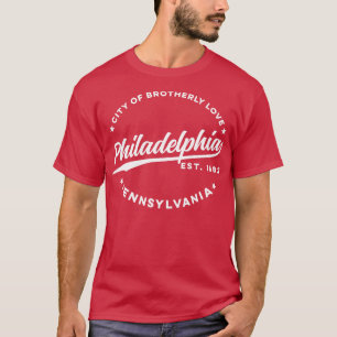 Vintage Philadelphia Stadt Brotherly Liebe USA T-Shirt
