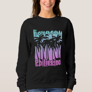 Vintage Philippinen Boracay Sonnenuntergang Sweatshirt