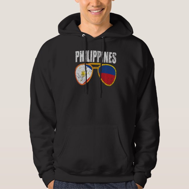 Vintage Philippinen Philippinische Flagge Pride Ph Hoodie (Vorderseite)