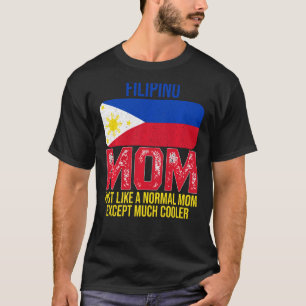 Vintage philippinische Mama Philippinen Flaggenmüt T-Shirt