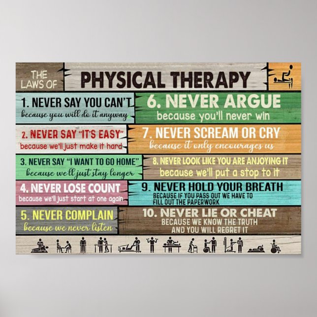 Vintage Philosophische Therapie Poster (Vorne)