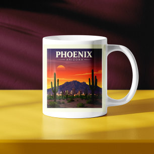 Vintage Phoenix Arizona Kaffeetasse