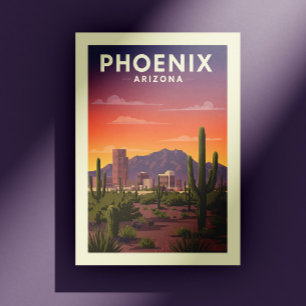 Vintage Phoenix Arizona Postkarte