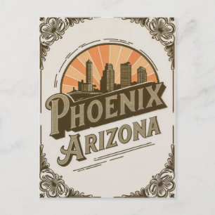 Vintage Phoenix Arizona Postkarte