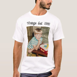 Vintage Photo Birthday Personalized T-Shirt