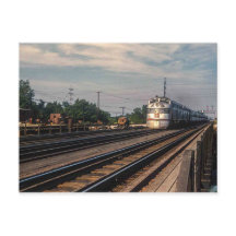 Vintage photo Burlington Route Locomotive