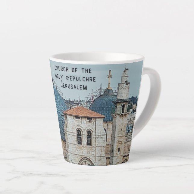 Vintage Photo Christian faith religious Milchtasse (Rechte Ecke)