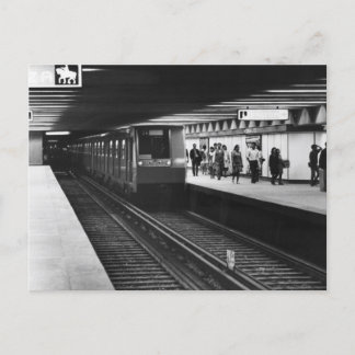 vintage photo of Mexico City Metro Postkarte