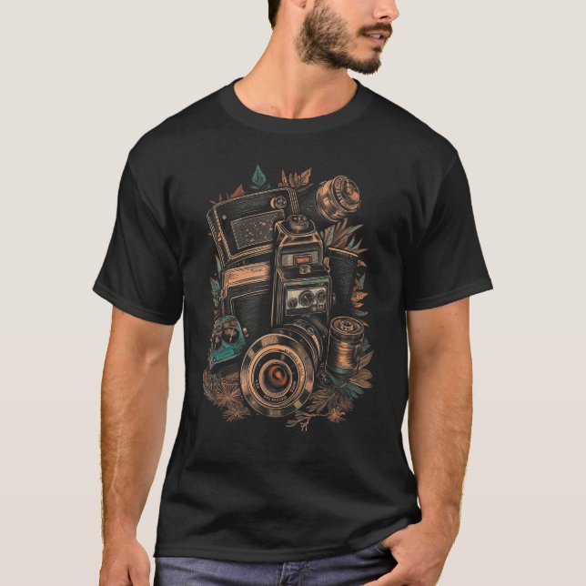 Vintage Photography Photgrapher Camera Graphic Tee (Vorderseite)