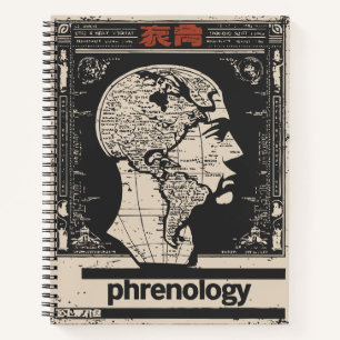 Vintage Phrenologie Historische Wissenschaft Kun Notizbuch
