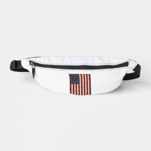 Vintage-Pi-Amerikanische-Flagge-Mathe-Lehrer-Shirt Bauchtasche